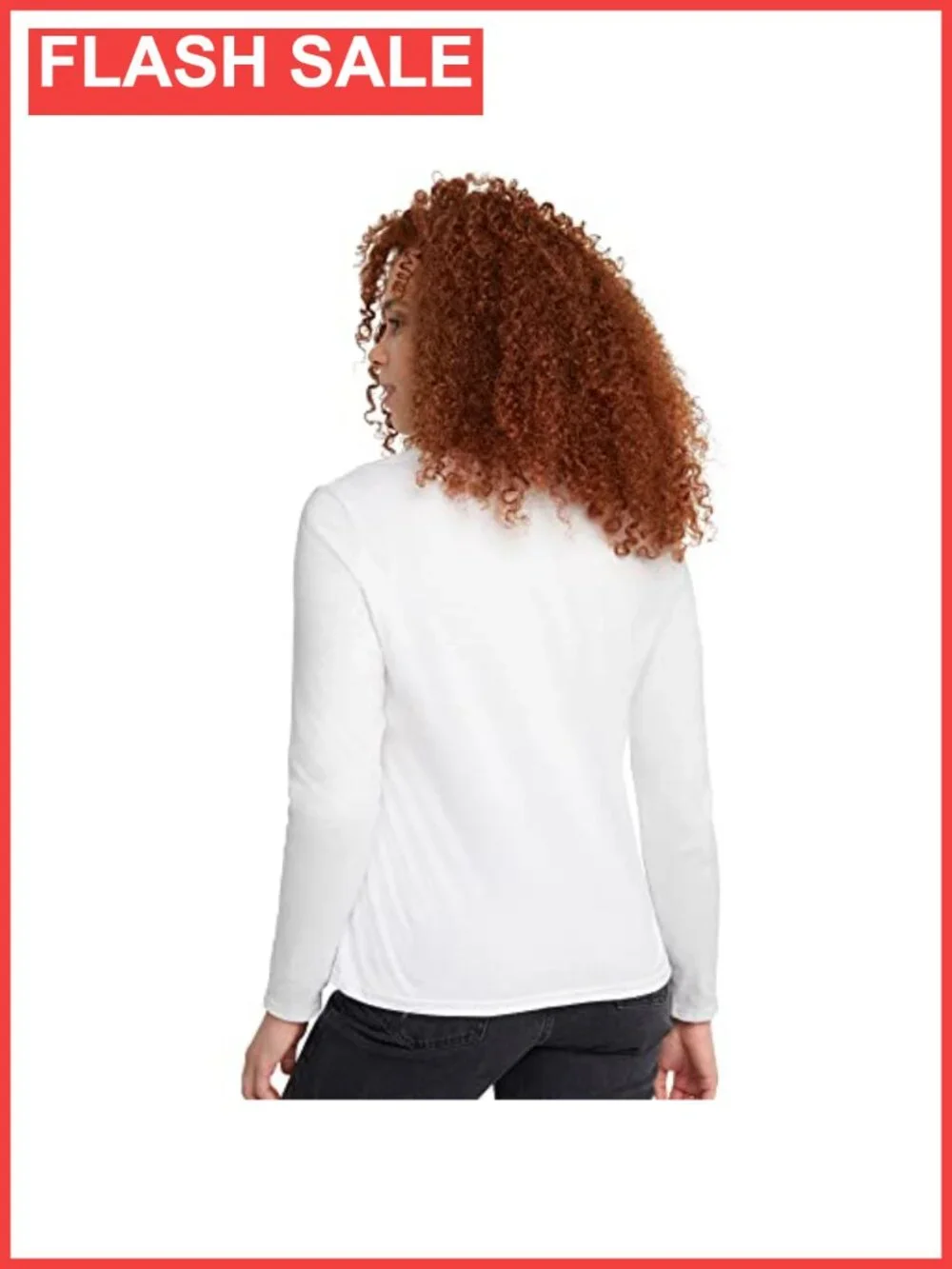 Hanes Long Sleeve Cotton T-Shirt Lightweight Crewneck Modern Fit
